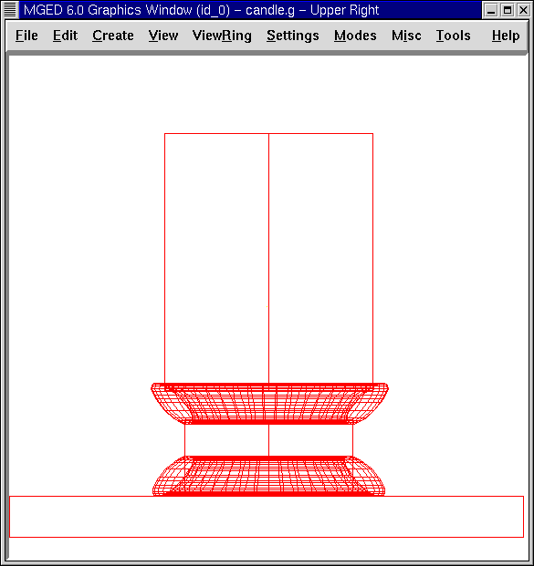 13 candle tabletop base candle front