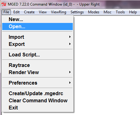 MGED 7.22.0 Command Window Step 12